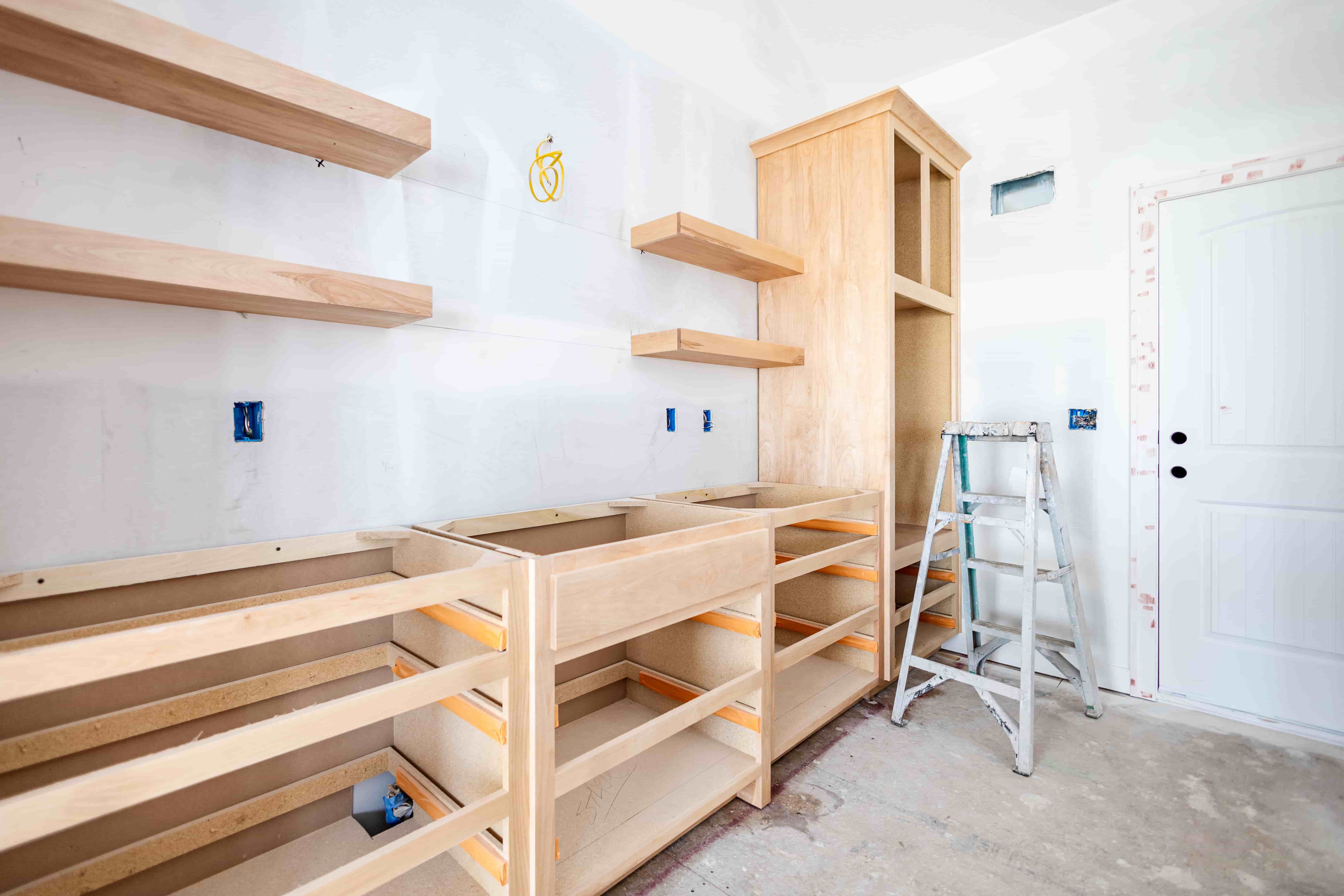 Custom built-in shelving