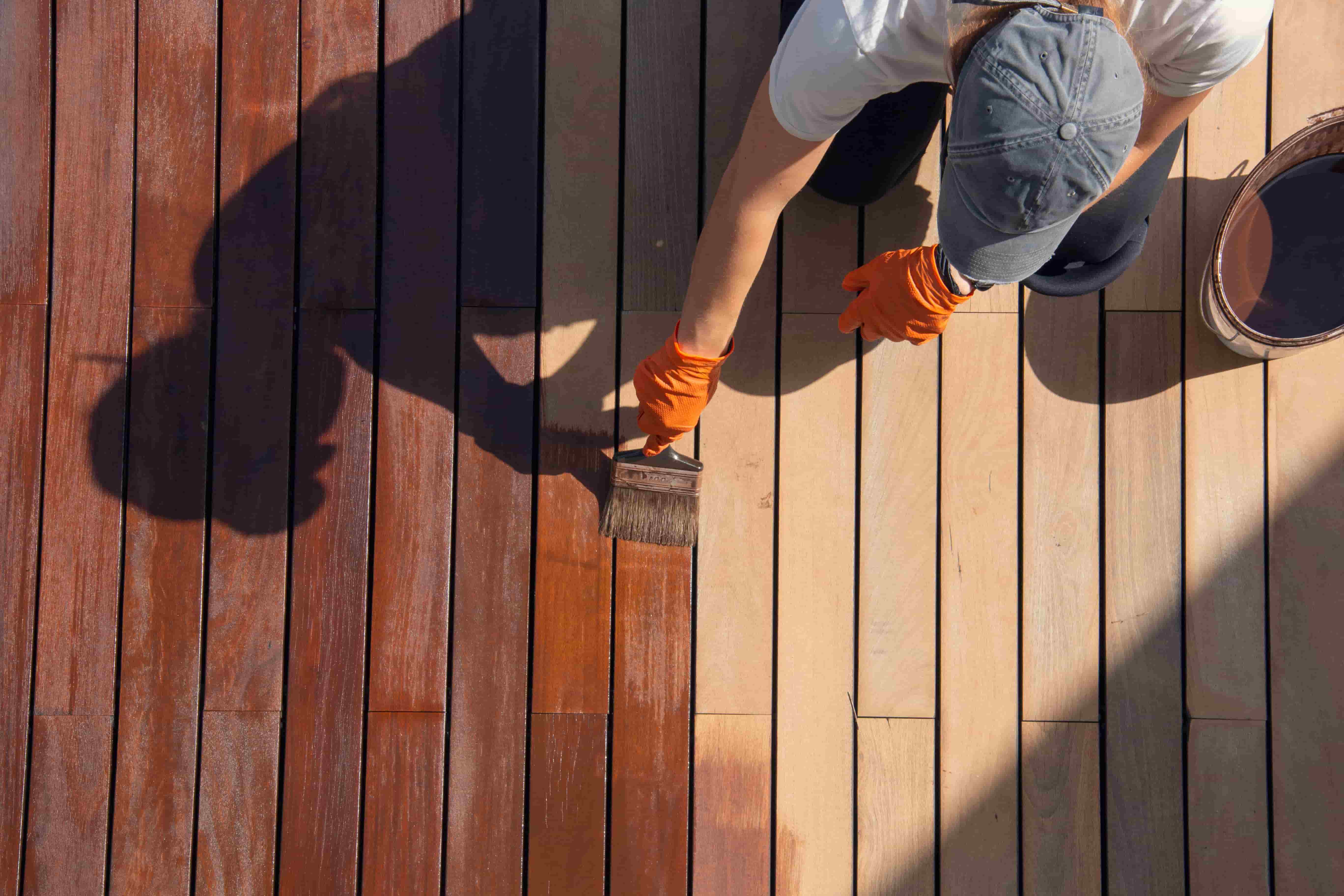 Deck staining project