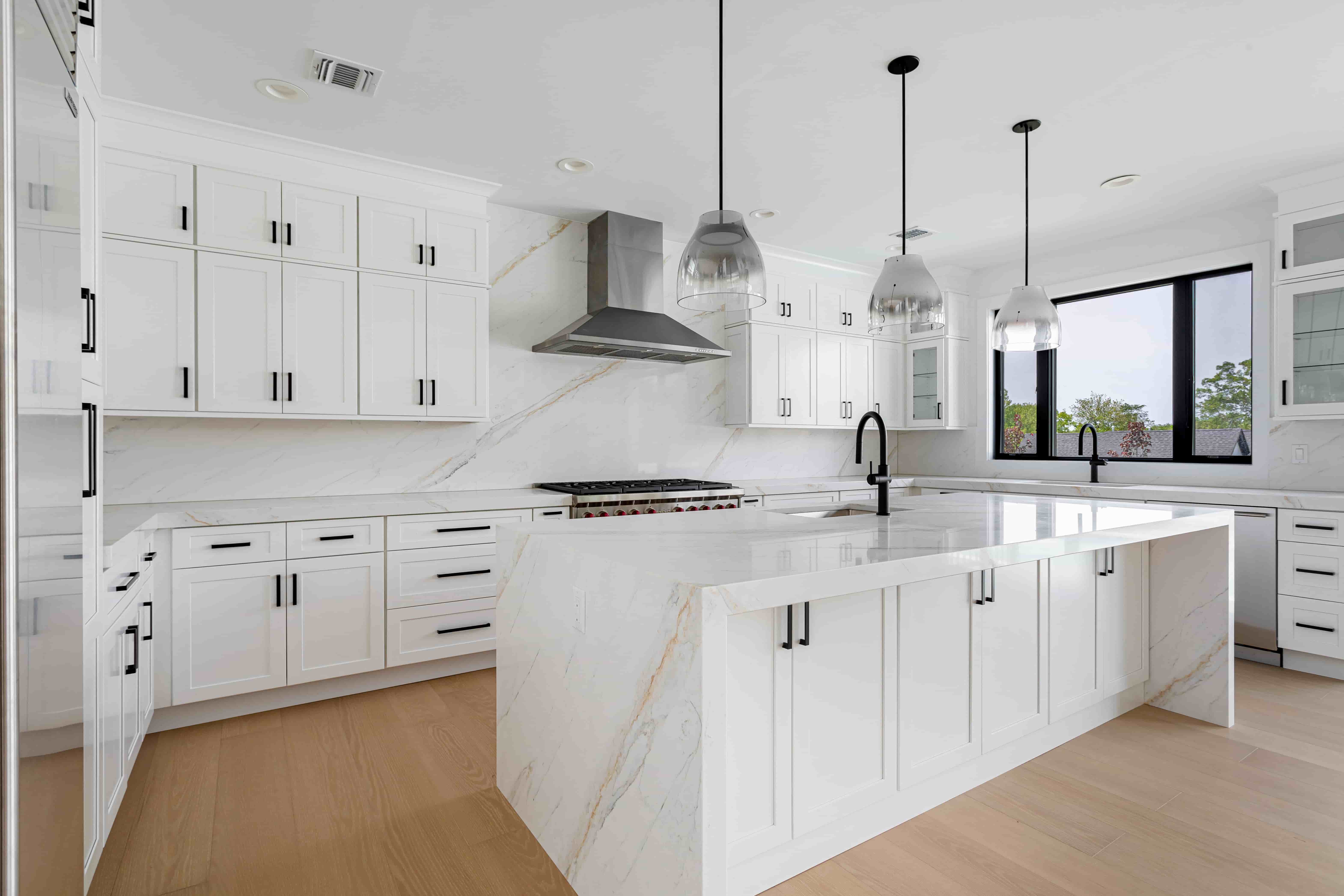 Kitchen refresh with updated cabinets and fixtures