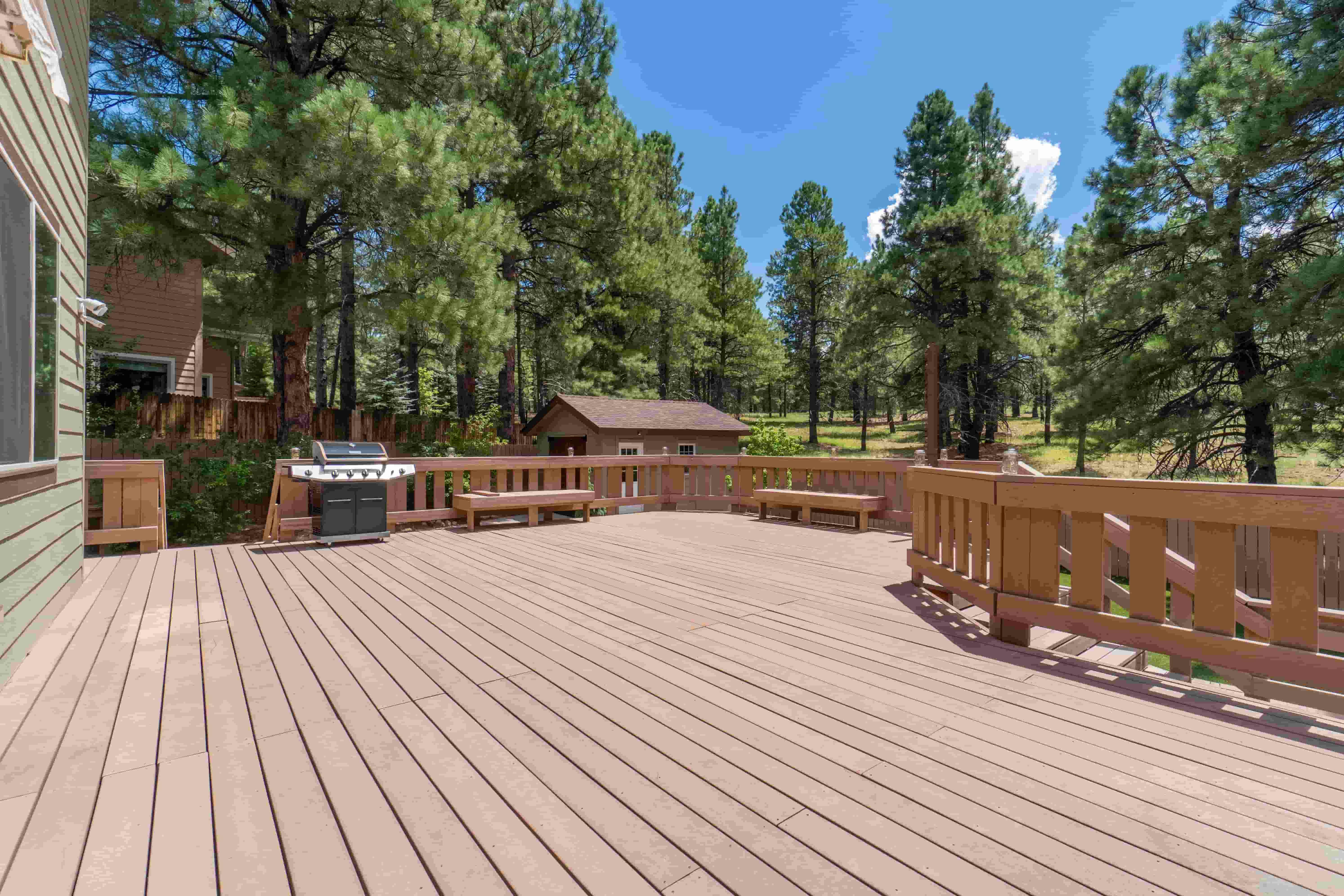 Custom deck build and staining