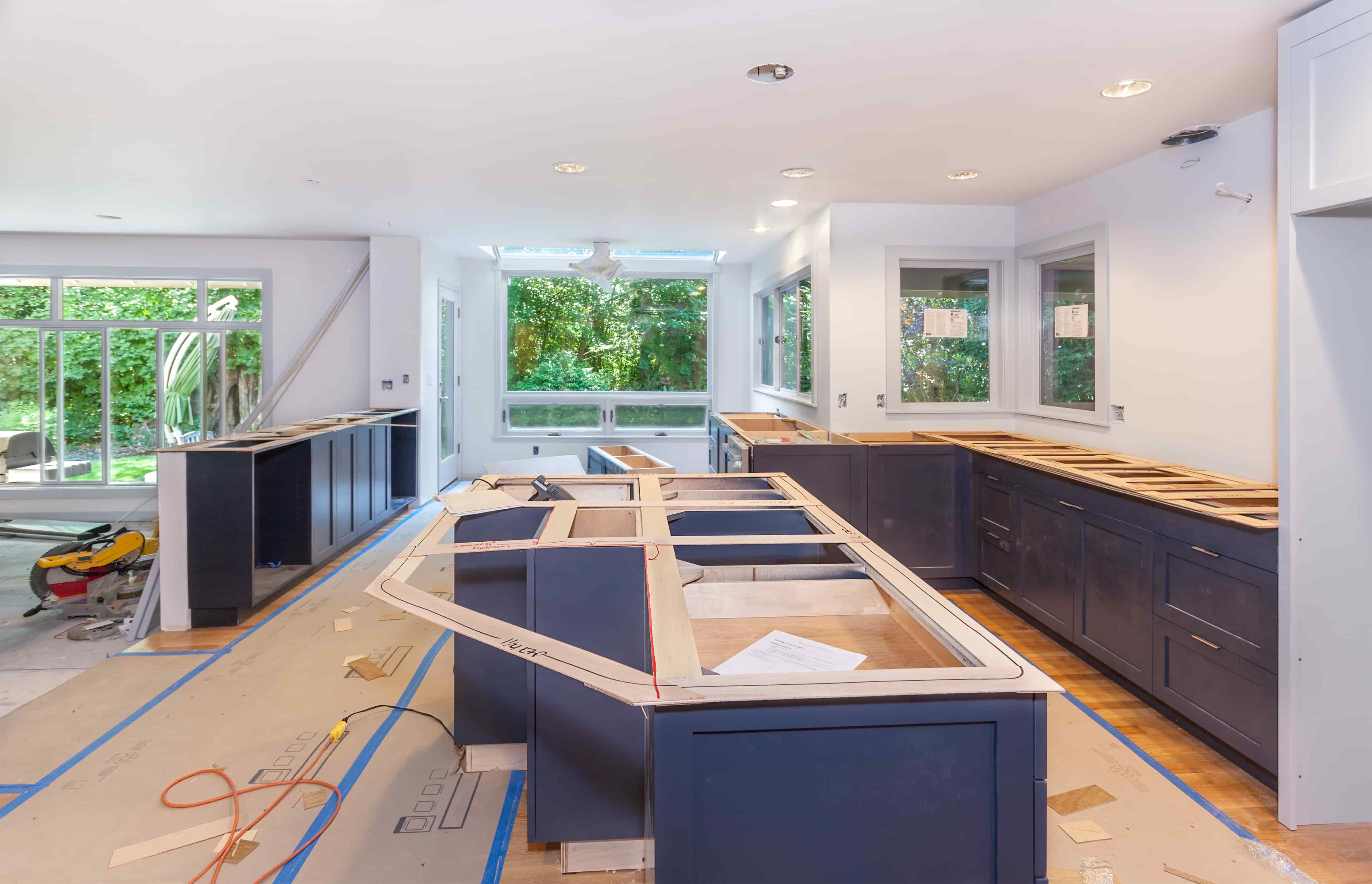Kitchen refresh with new countertops and backsplash