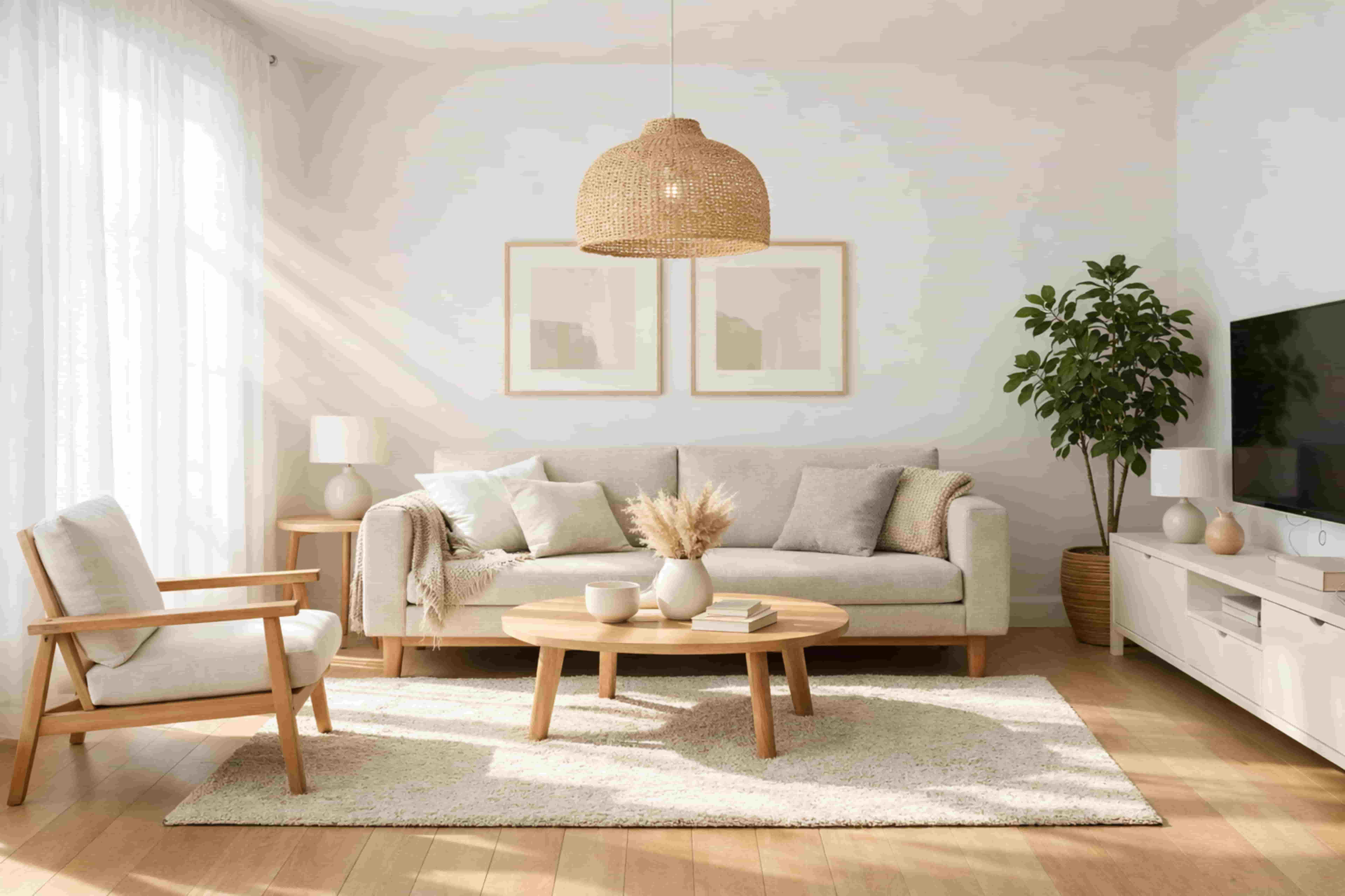 Living room interior painting
