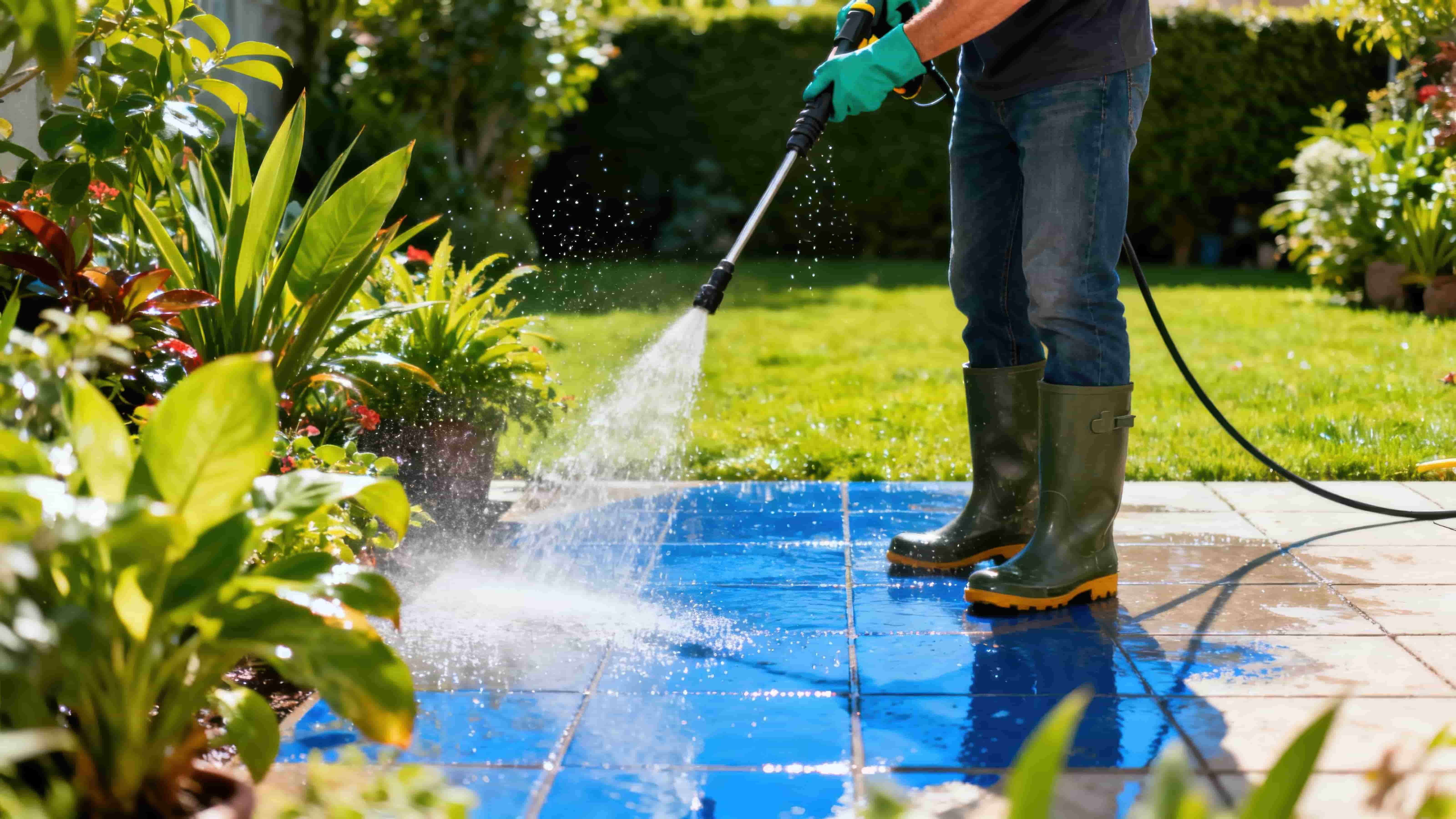 Patio power wash